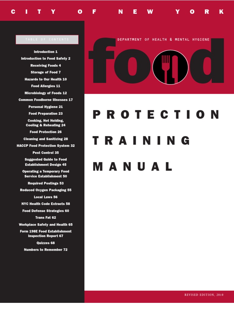 Food Safety Training Manual | PDF | Foodborne Illness | Food Allergy