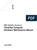 Ibm Mobile Systems: Thinkpad Computer Hardware Maintenance Manual