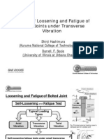 Loosening Fatigue of Bolted Joints under Transverse Vibration