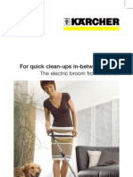 Quickly clean spills with the Kärcher electric broom