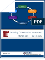 Learning Observation Instrument Handbook