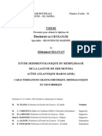 Etude Sedimentologique Du Remplissage de La Lagune de Sidi Moussa