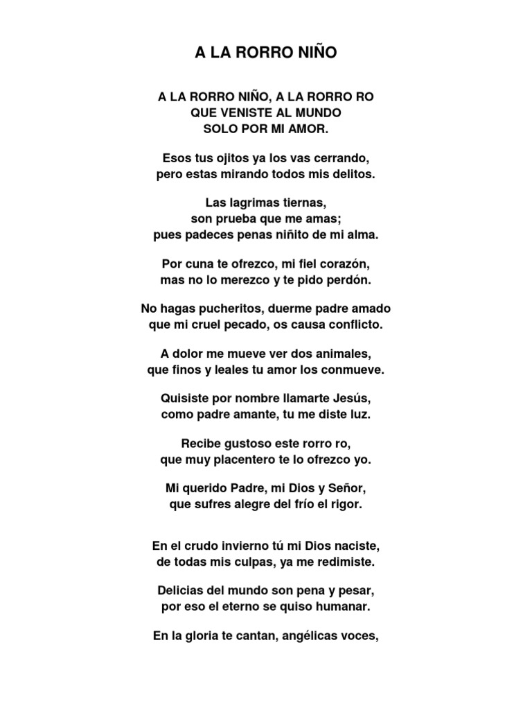 A La Rorro Niño | PDF
