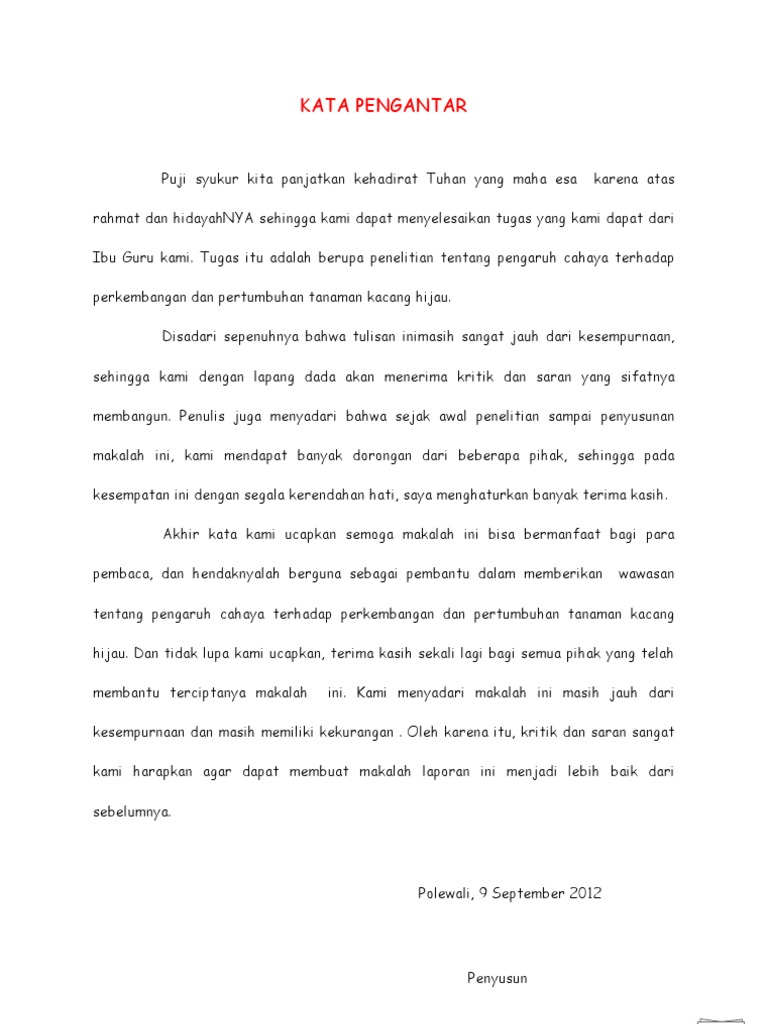 Contoh Makalah Tentang Pengaruh Cahaya Terhadap Pertumbuhan Kacang Hijau