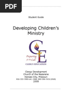 Developing Children's Ministry Student Workbook