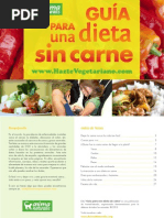 Guia para una dieta sin carne