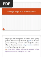 Voltage sags and Interruptions