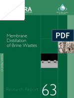 Membrane Distillation of Brine Wastes