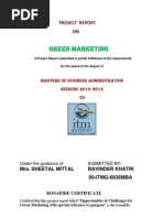 Download green marketing project by Ahamed Ibrahim SN118193417 doc pdf