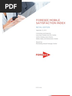 Foresee Mobile Satisfaction Index: Retail Edition