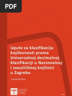 Unimarc Upute Za Klasifikaciju