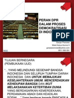 Peran DPR Dalam Proses Demokratisasi Di Indonesia