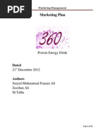Download Marketing Plan Sample - 360 Energy Drink by Saiyed Fauzan Ali SN118209241 doc pdf