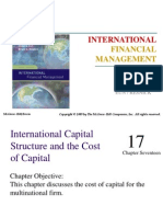 international capital structure and cost of capital