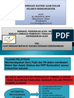 Mendesain Materi Ajar Dalam Silabus Berkarakter