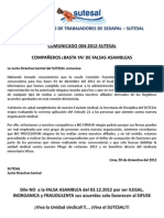 Comunicado #004-2012 SUTESAL