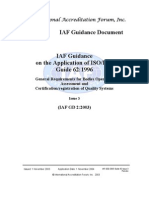 IAF Guidance Document: International Accreditation Forum, Inc