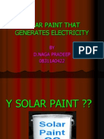 Solar Paint That Generate Electricity