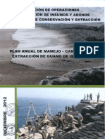 Plan Anual de Manejo - Camapaña de Extracción de Guano de Isla 2013