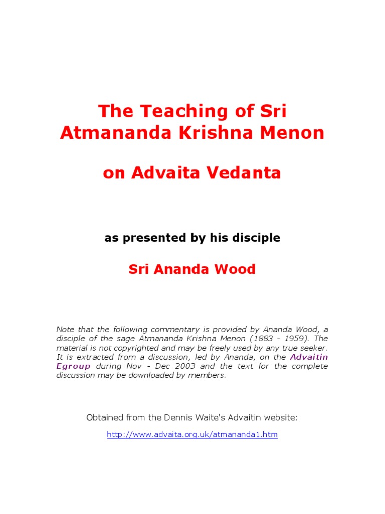 Atma darshan krishna menon pdf merger