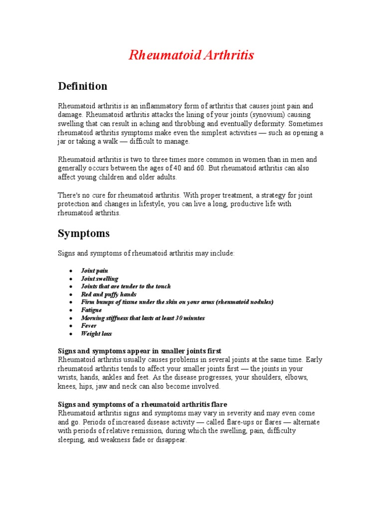 Rheumatoid Arthritis | PDF | Arthritis | Rheumatoid Arthritis