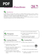 Transfer Functions: Prerequisites