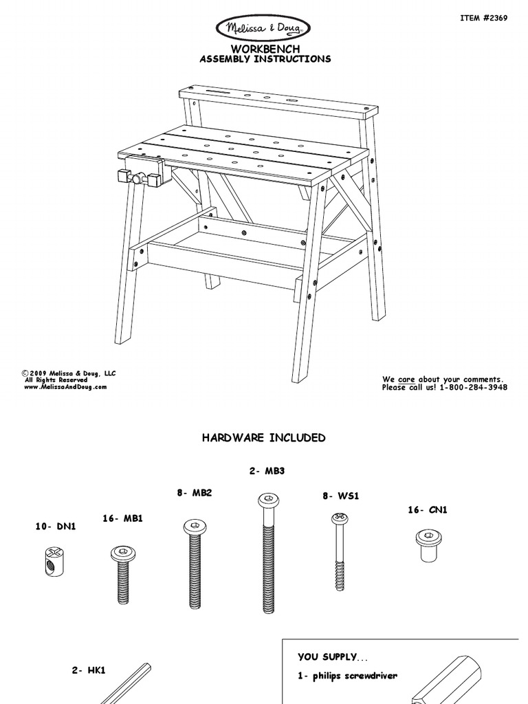Workbench Assembly Instructions | PDF