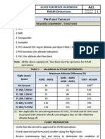 RVSM OPERATIONS QUICK REFERENCE