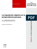 LA IMPUTACIÓN OBJETIVA EN LA JURISPRUDENCIA PERUANA