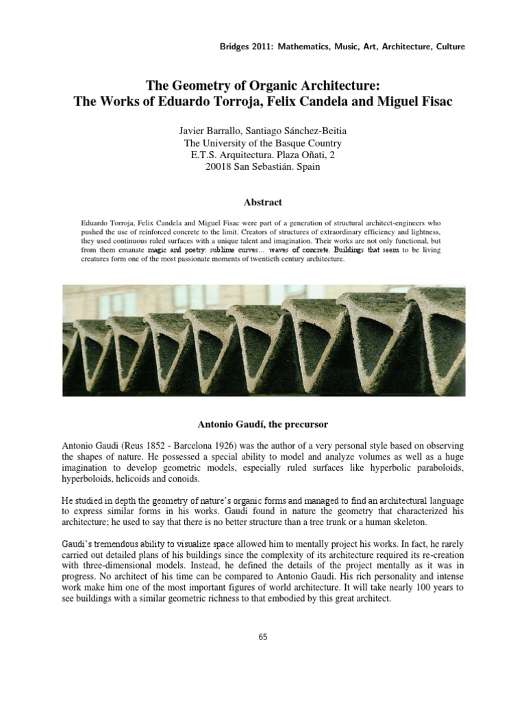 Organic Geometry in Architecture | PDF | Geometry | Teaching Mathematics