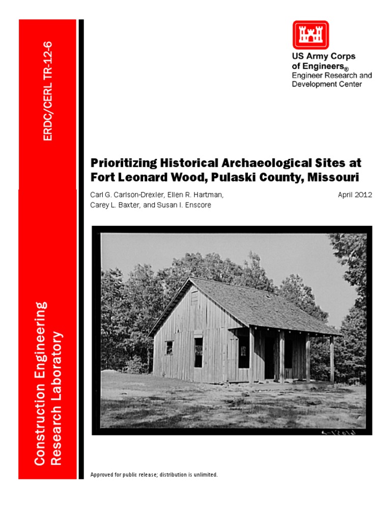 Fort Leonard Wood History Archaeology Excavation (Archaeology)