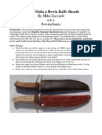 How To Make A Bowie Knife Sheath