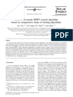 12 a Novel Two Mode Mppt Control Algorithm Based on Comparative Study of Existing Algorithms