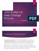 The Early Bird Plan - John Kotter 8 Step Process