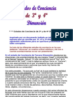 Estados de Conciencia en Dimensiones 3 y 4