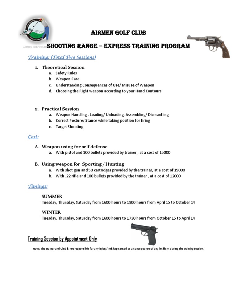 Shooting Training for Enthusiasts | PDF