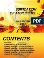 Clasification of Amplifiers
