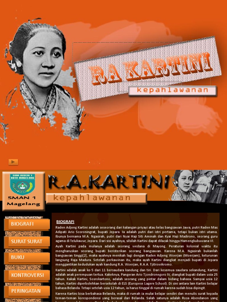 BIODATA RA KARTINI presentasi power point /ppt.