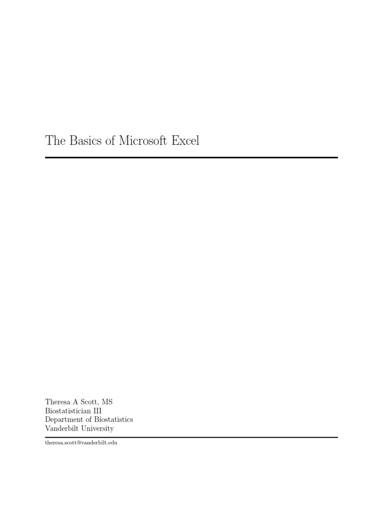 MS Excel | PDF