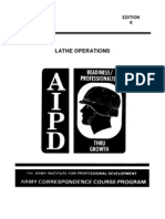 Lathe Operations: Subcourse Edition OD1645 8