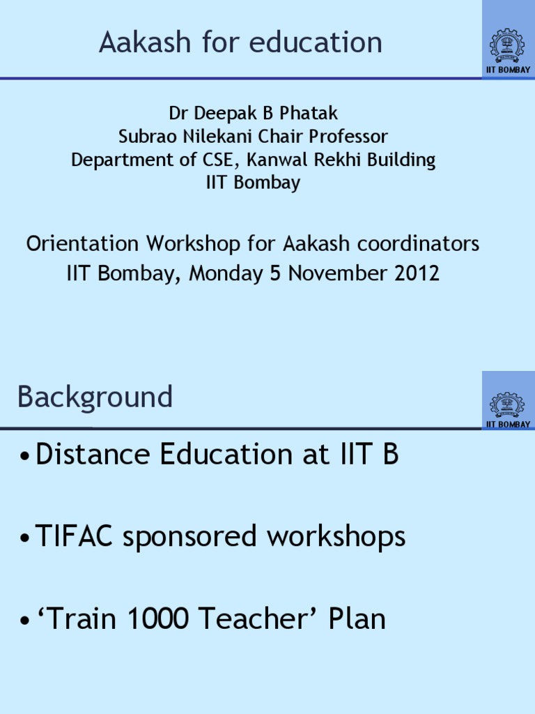 Aakash Project: Enhancing Teacher Training | PDF