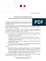 118305326 12 29 Communique de Presse Du Premier Ministre Decisions Du Conseil Constitutionnel