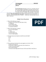 UCLA Astronomy 3 Practice Exam