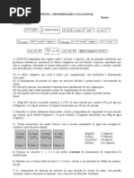 Prova sobre efeitos coligativos