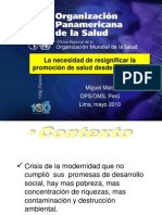 La Necesidad de Resignificar La Promocion de La Salud