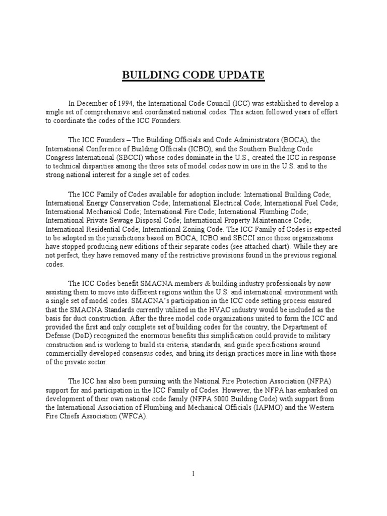 Building Code Harmonization Update | PDF