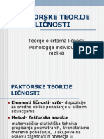 Faktorske Teorije Ličnosti 2