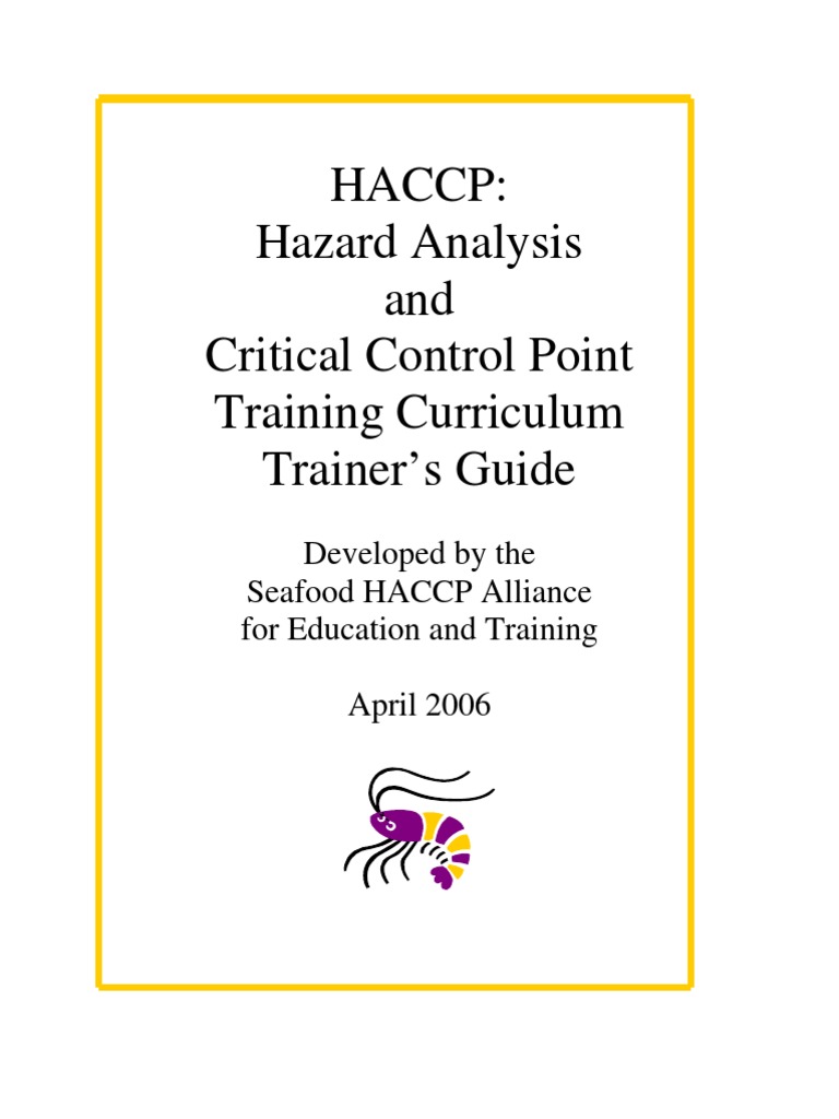 Haccp Training PDF Hazard Analysis And Critical Control Points