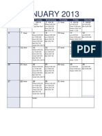 Jan 2013 Monthly BPL Work Schedule