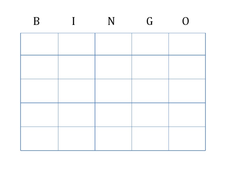 Bingo Chart | PDF